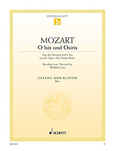 Book Die Zauberflöte - O Isis und Osiris - basse et piano - ED0 1241 free