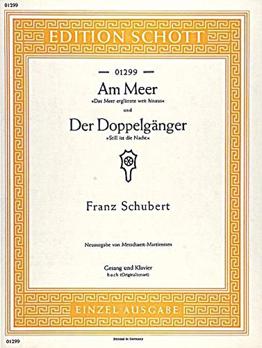 Book AM MEER-DER DOPPELGANGER D 957/12, D 957/13 CHANT free Book AM MEER-DER DOPPELGANGER D 957/12, D 957/13 CHANT free