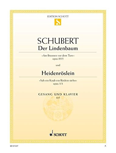 Book Der Lindenbaum Op 89/5 / Heidenroeslein Op 3/3 free