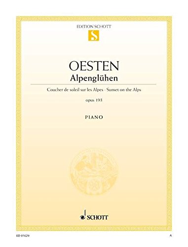 Book ALPENGLUHEN OPUS 193 PIANO free