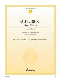 Book Schubert: Ave Maria for violin (or cello) and piano free