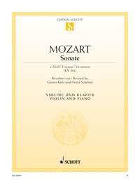 Book SCHOTT MOZART W.A. - SONATA E MINOR KV 304 - VIOLIN AND PIANO Classical sheets Violin free
