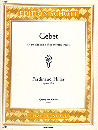 Book HERR, DEN ICH TIEF IM HERZEN TRAGE OP. 46/1 CHANT free