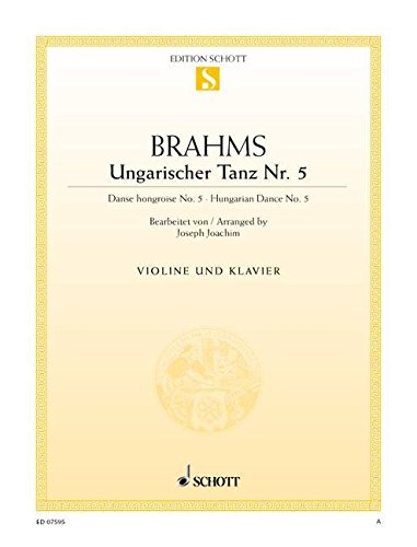 Book Hungarian Dance, No. 5: Violin and Piano free