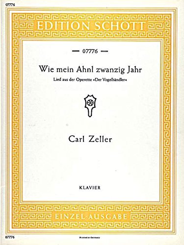 Book DER VOGELHANDLER PIANO free