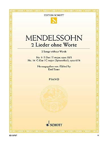 Book LIEDER OHNE WORTE 9 E OPUS 30/3 & PIANO free