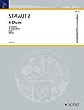 Book SCHOTT STAMITZ ANTON - SIX DUOS OP. 1 - 2 FLUTES Partition classique Bois Flûte traversière free