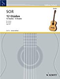 Book SCHOTT SOR FERNANDO - 12 ETUDES OP.29 GUITARE Méthode et pédagogie Guitare Guitare acoustique free