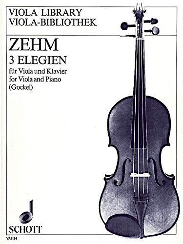 Book Zehm: 3 Elegies free