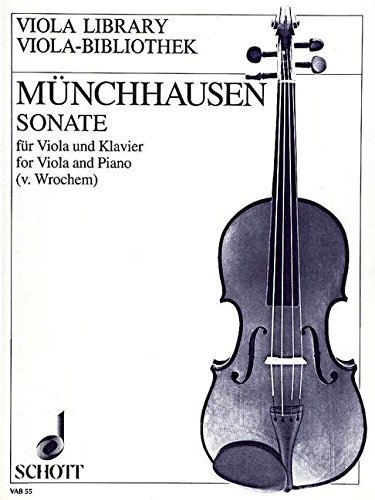 Book SCHOTT MNCHHAUSEN AUGUST BARON VON - SONATA C MAJOR OP. 10 - VIOLA AND PIANO Partition classique Guitare - luth Luth free