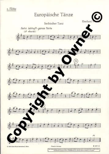 Book Europäische Tänze - Bausteine - Series of Works (Practical Help) - Schulorchestre: 2 flûtes (flûtes à bec altos), cordes, guitare, alto-xylophone et jeu de timbres - Partie séparée Alt-Blockflöte I, Flöte I - B 167-11 free