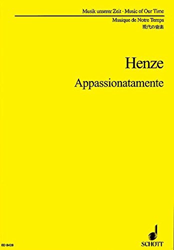 Book Appassionatamente  - Fantasie über 'Das verratene Meer' - Music Of Our Time - grand orchestre - Partition d'étude - ED 8428 free