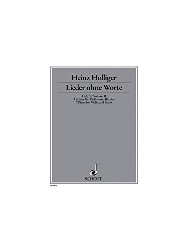 Book Songs Without Words Band 2 Violon free