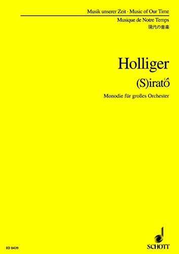 Book (S)irató - Monodie - Music Of Our Time - grand orchestre - Partition d'étude - ED 8439 free