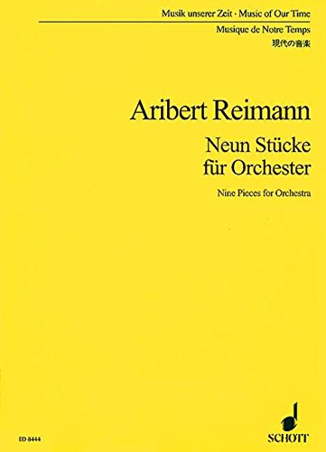 Book Neun Stücke - Music Of Our Time - orchestre - Partition d'étude - ED 8444 free