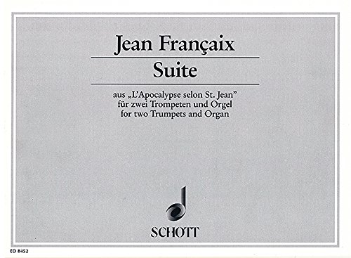 Book Suite - de 'L'Apocalypse selon St. Jean' - 2 trompettes et orgue - Partition et parties - ED 8452 free