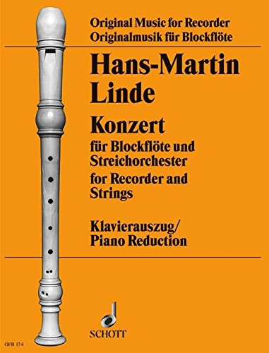 Book Concerto for Soprano Recorder and String Orchestra, piano reduction free