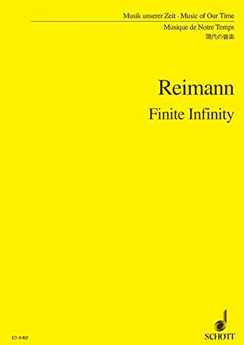 Book Finite Infinity - nach Gedichten von Emily Dickinson - Music Of Our Time - soprano et orchestre - Partition d'étude - ED 8497 free