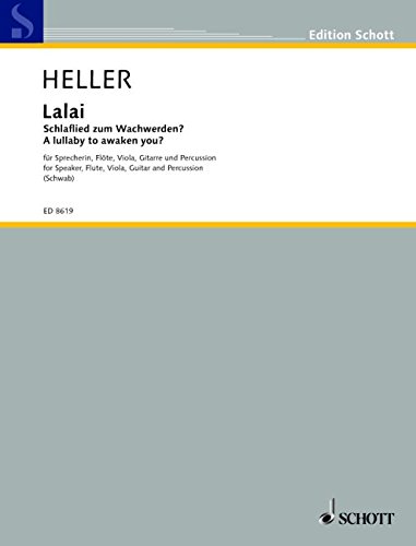 Book Lalai - Schlaflied zum Wachwerden? - récitante, flûte, alto, guitare et percussion - Partition et parties - ED 8619 free