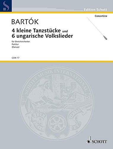 Book 4 kleine Tanzstücke / 6 ungarische Volkslieder - Orchestre à cordes - Partition - CON 17 free
