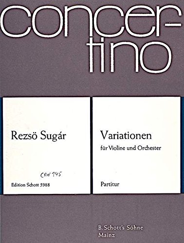 Book Variationen - violon et orchestre à cordes - Partition - CON 145 free