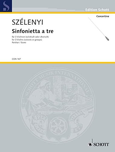 Book Sinfonietta a tre - 3 violons (en solos et en groupes) - Partition - CON 147 free