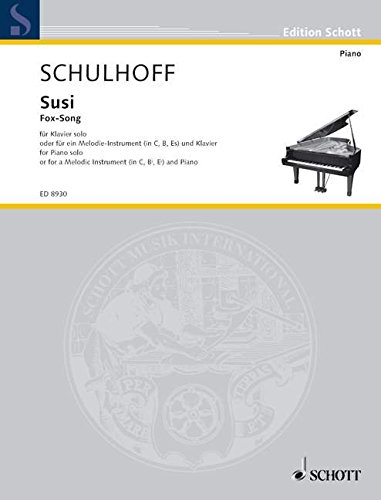 Book Susi - Fox-Song - piano seul ou pour ein instrument mélodique (C, B, mi bémol) et piano - Partition et parties in C, B, Es - ED 8930 free