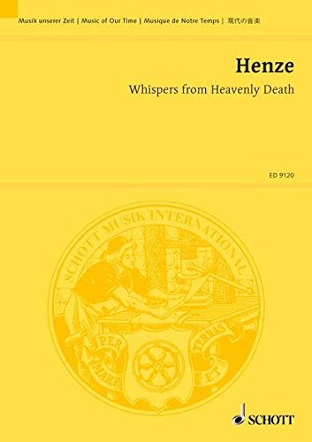 Book Whispers from Heavenly Death - Kantate auf das gleichnamige Gedicht von Walt Whitman - Music Of Our Time - haute voix et 8 instrumentalisten - Partition d'étude - ED 9120 free