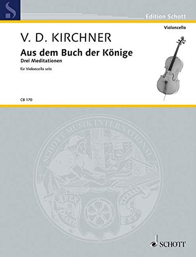 Book Meditations 3 Vc Solo From The Book Of The Kings. For チェロ free