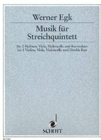 Book Musik für Streichquintett - 2 violons, alto, violoncelle et contrebasse - Partition et parties - ED 9285 free Book Musik für Streichquintett - 2 violons, alto, violoncelle et contrebasse - Partition et parties - ED 9285 free