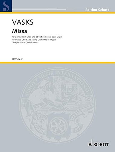 Book Missa : for mixed choir and string orchestra or organ (2001/2005) free