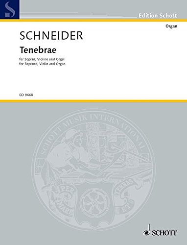 Book Tenebrae - Tropus - soprano, violon et orgue - Partition et parties Partitur = Orgel - ED 9668 free