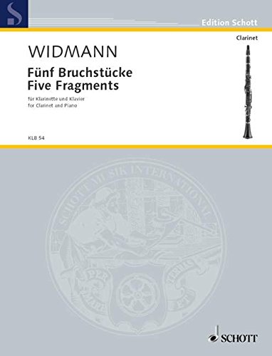 Book Widmann: Five Fragments (Clarinet in A/Bb and Piano) free