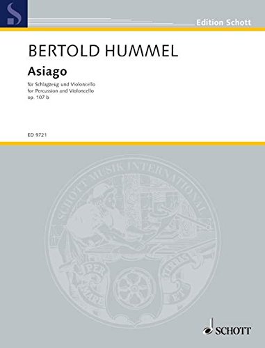 Book Asiago op. 107 b - batterie et violoncelle - Partition et parties - ED 9721 free