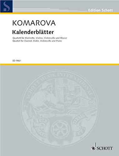 Book Kalenderblatter Quartet for Clarinet, Violin, Violincello and Piano free
