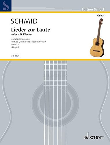 Book LIEDERSPIEL ZUR LAUTE OP. 31 CHANT free