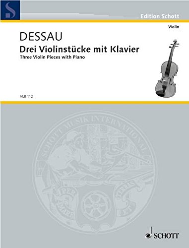 Book Three Violin Pieces With Piano Violon free