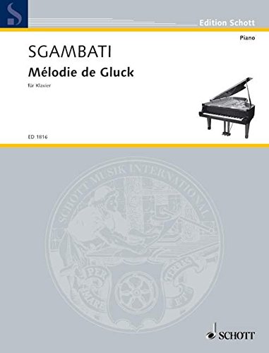 Book MELODY OF GLUCK PIANO free