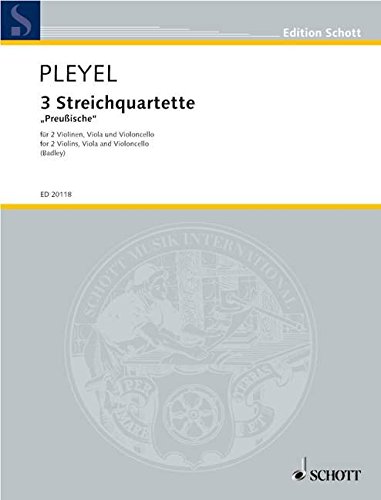 Book 3 Quatuors Benton 331-333 - dits 'prussiens' - quatuor à cordes - Partition et parties - ED 20118 free