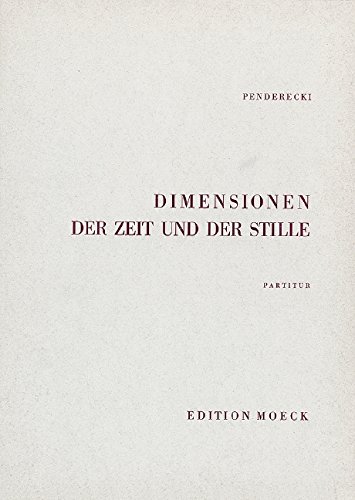 Book Dimensions du temps et du silence - pour choer mixte à quarante voix, groupes de perrcussion et cordes - choeur et orchestre - Partition - ED 20164 free