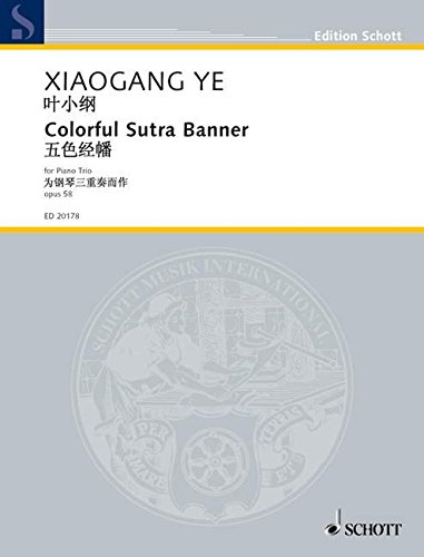 Book Colorful Sutra Banner op. 58 - trio avec piano - Partition et parties - ED 20178 free