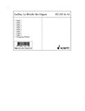 Book La Révolte des orgues op. 69 - Aufruhr der Orgeln - 9 orgues (8 positivorgues et 1 grande orgue) et percussion (3 musicien: 2 Crotales, 5 Wood Blocks, 5 Temple Blocks, 5 Toms, 4 gongs, Tam Tam) - Parties je 1x Orgel 1 bis 9, 3x Schlagzeug (Partitur) - ED free