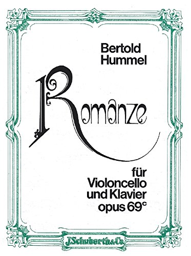 Book Romance Op. 69c Violoncelle free
