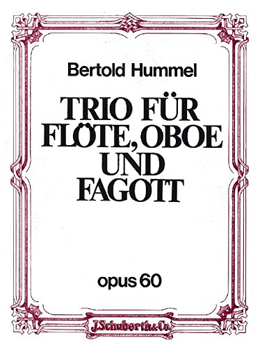 Book Trio op. 60 - flûte, hautbois et basson - Partition et parties - ED 20294 free