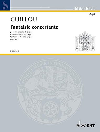 Book Schott Fantaisie Concertante, Op. 49 (for Violoncello and Organ) Ensemble Series Softcover free