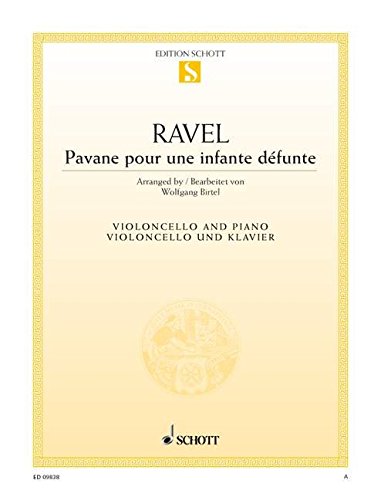 Book Schott Pavane pour une infante defunte (for Cello and Piano) String Solo Series free