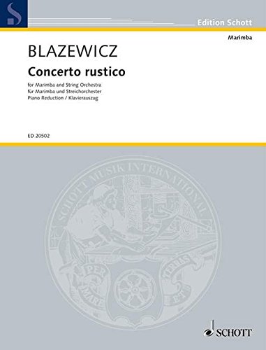 Book BLAZEWICZ M. - Concerto Rustico para Marimba y Piano (Wolosiuk) free