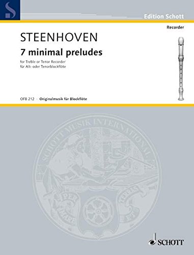 Book MINIMAL PRELUDES(7) FLUTE A BEC free