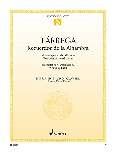 Book Schott Recuerdos de la Alhambra (Horn and Piano) Brass Series free
