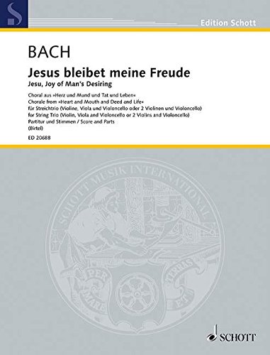 Book Jesu, Joy of Man's Desiring, for String Trio / Score and Parts free